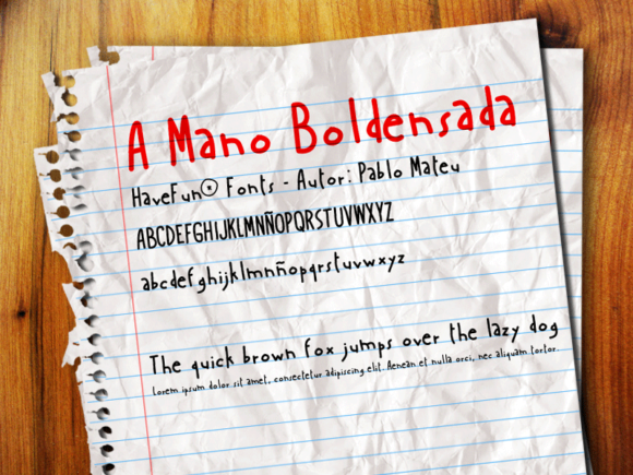A Mano Boldensada: A Handwritten Font for Creative Brands