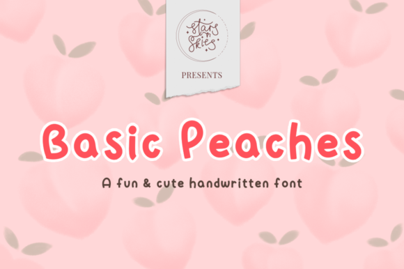 Basic Peaches: A Sweet Handwritten Font