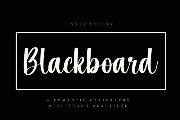 Blackboard: A Delicate Handwritten Font