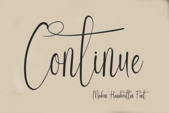 Continue Font: Elegant Script for Editorial Design