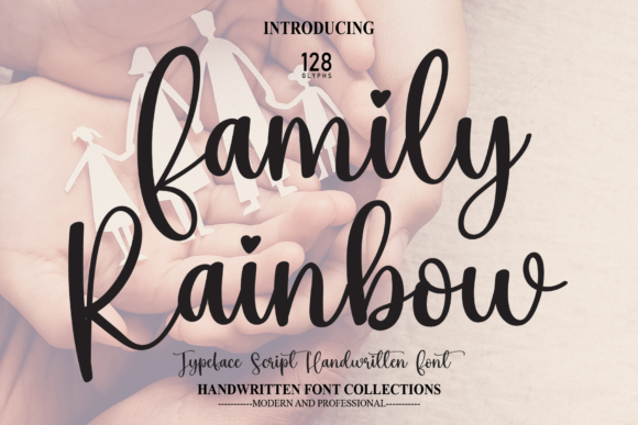 Family Rainbow Font for Creative Campaigns