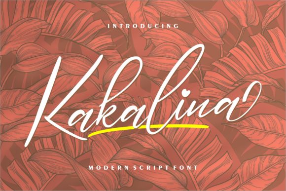 Kakalina: A Romantic Font for Handmade Creations