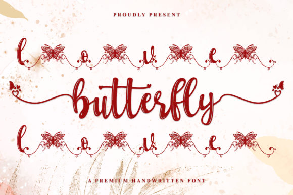 Love Butterfly Font: A Romantic Touch