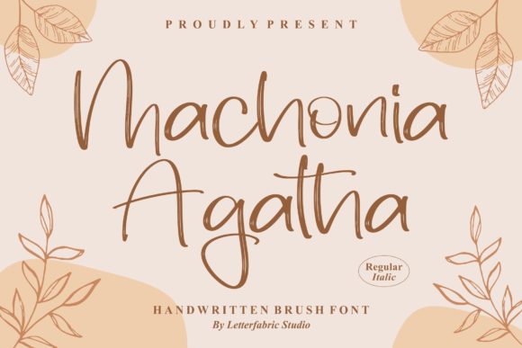 Machonia Agatha: A Handwritten Font for Makers