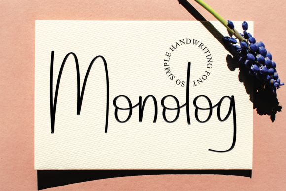 Monolog: A Handwritten Font for Elegant Design