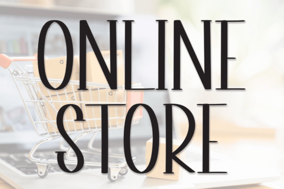Online Store Font for Web Design
