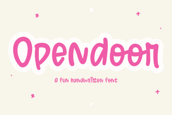 Opendoor: A Whimsical Font for Creative Makers