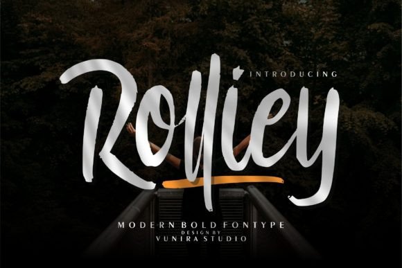 Rolliey: A Bold Handwritten Font for Creative Brands