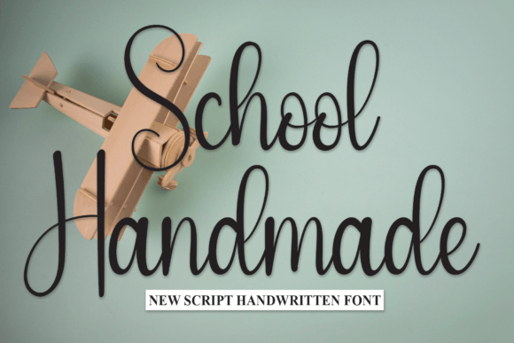 School Handmade Font for Editorial Design