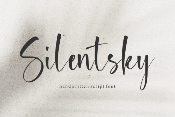 Silentsky Font: Elegant Handwritten Type