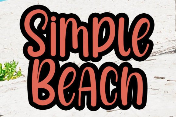Simple Beach Font for Web Design