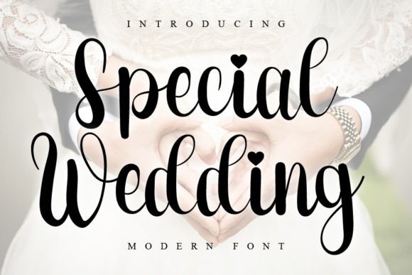Special Wedding Font for Elegant Design