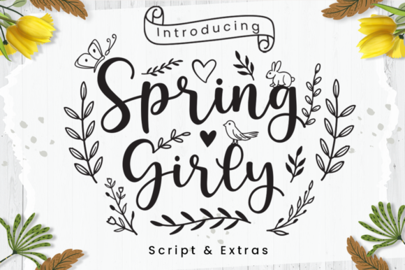 Spring Girly Font for Web Design
