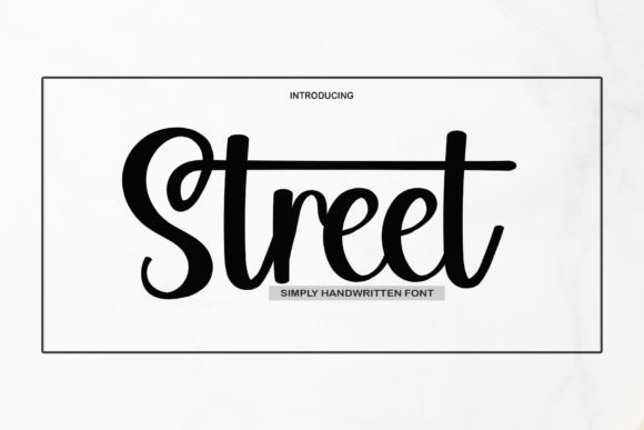 Street: A Flowing Font for Creative Branding