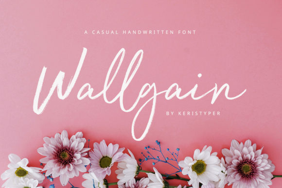 Wallgain: Rustic Handwritten Font